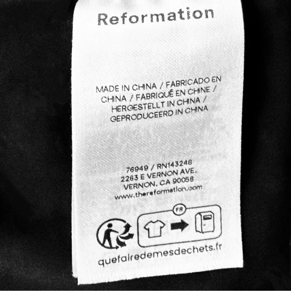 Reformation Genevieve Lace Trim Black Camisole Size 6 - Picture 7 of 8